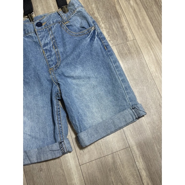 Quần Short Bé Trai Jean Yếm Xanh