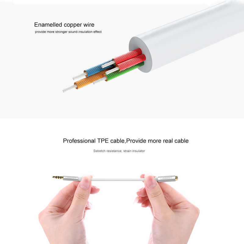 UGREEN Đầu Chuyển Đổi Tai Nghe Omtp Sang Ctia Jack 3.5mm
