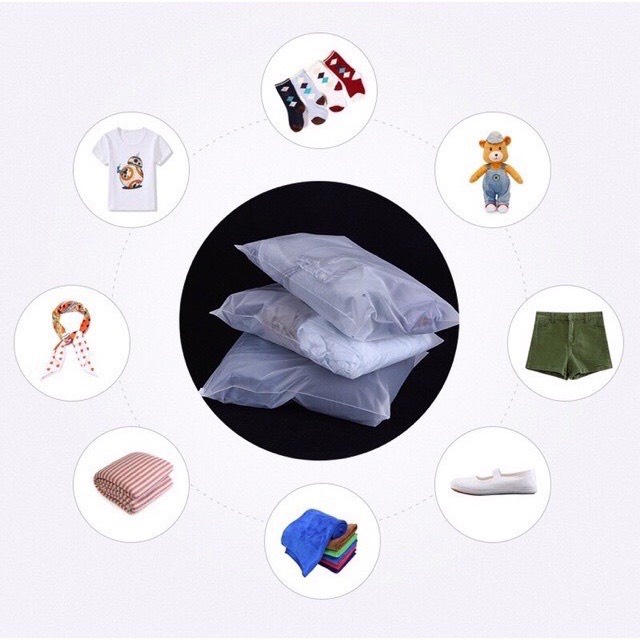 【CÓ SẴN】Túi ZIP Lụa Mờ Khóa Kéo Đựng Đồ Cao Cấp Để Quần Áo Giày Dép Những Vật Dụng Cần Thiết Có Đủ Size Đa Năng