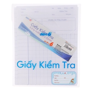 Giấy kiểm tra thiên long tp-gkt08 5 ô ly vuông 2x2