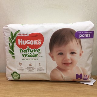 Tã quần Huggies Platinum Naturemade M58 (6 - 11kg)