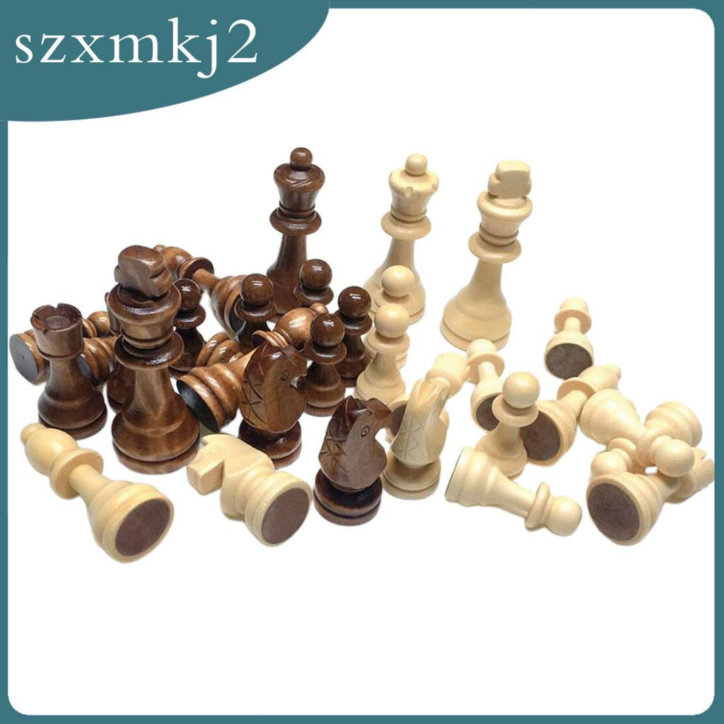 Bộ Bàn Cờ Vua Bằng Gỗ 32x Handmade szxmkj2