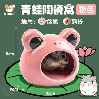 Nhà sứ ếch dành cho hamster bear /đuôi mập