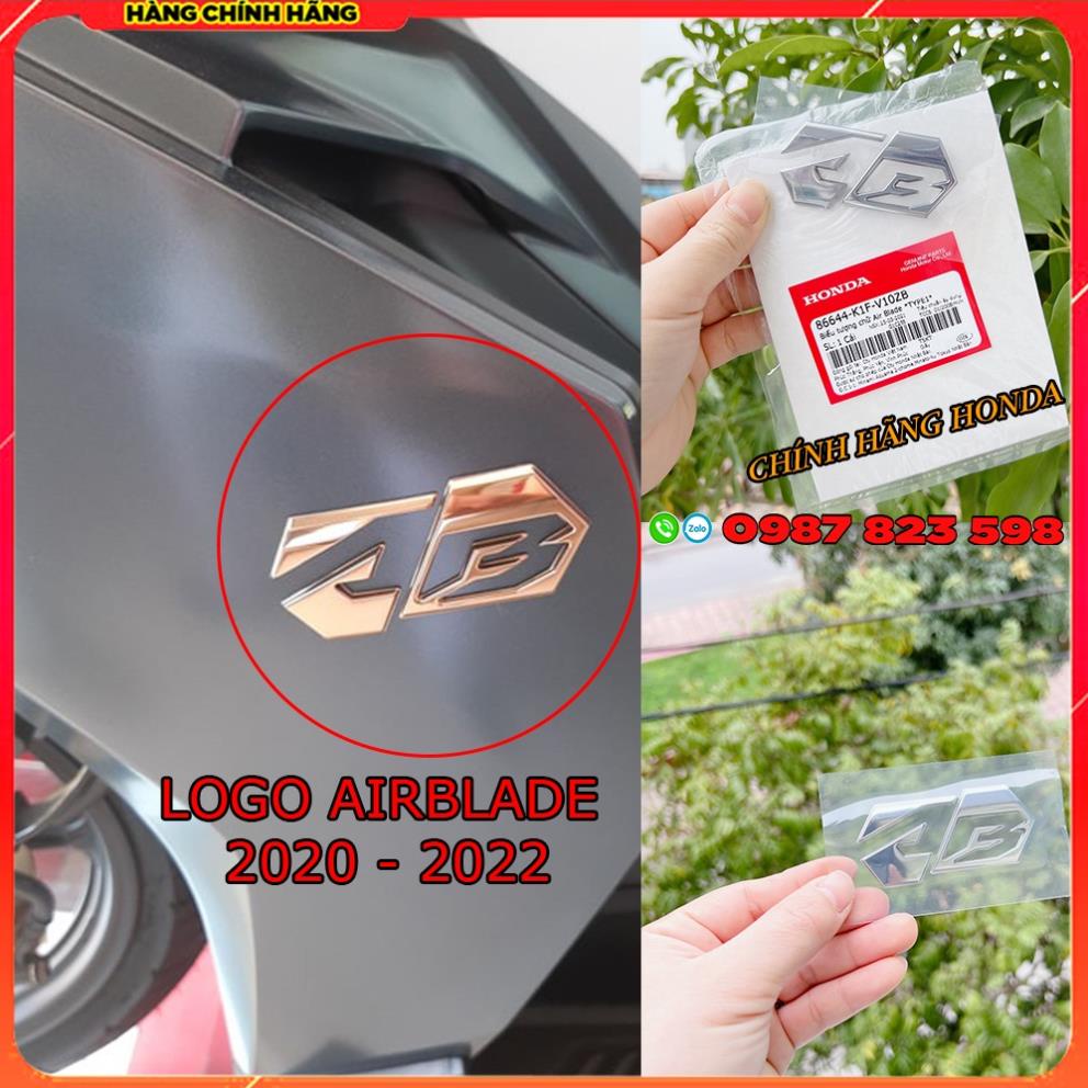 🏆 Logo Airblade AB 2020 2021 2022 2023 chính hãng Honda , Tem Chữ AB Dán Xe AB 125,150,160🏆