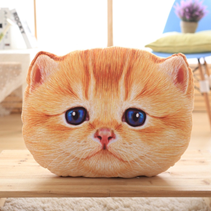 ⚡Cánh đồng⚡ Gối hình đầu mèo 3D sáng tạo