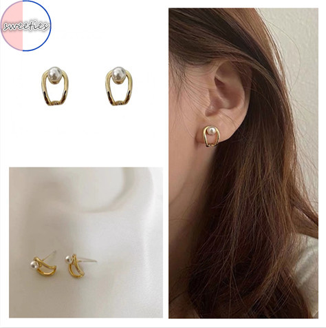 Khuyên tai nữ hình chữ U thời trang Hàn Quốc