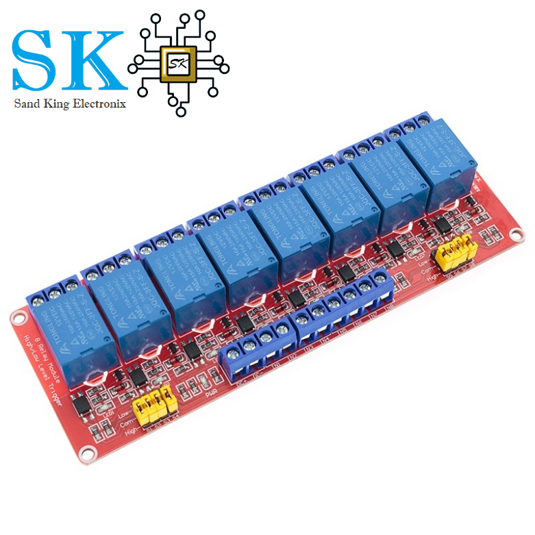 Mô đun rơ le 5VDC, 1-2 - 4 -8