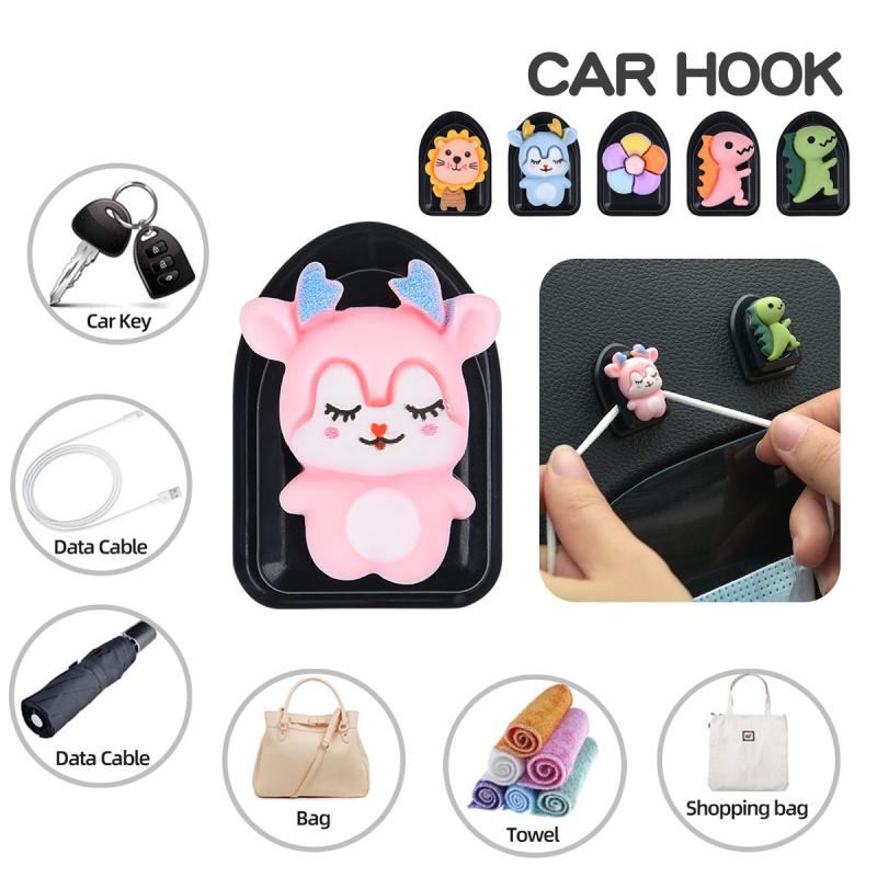 Móc treo mini Ankndo kiểu hoạt hình sáng tạo đa năng tiện dụng cho xe hơi/nhà bếp