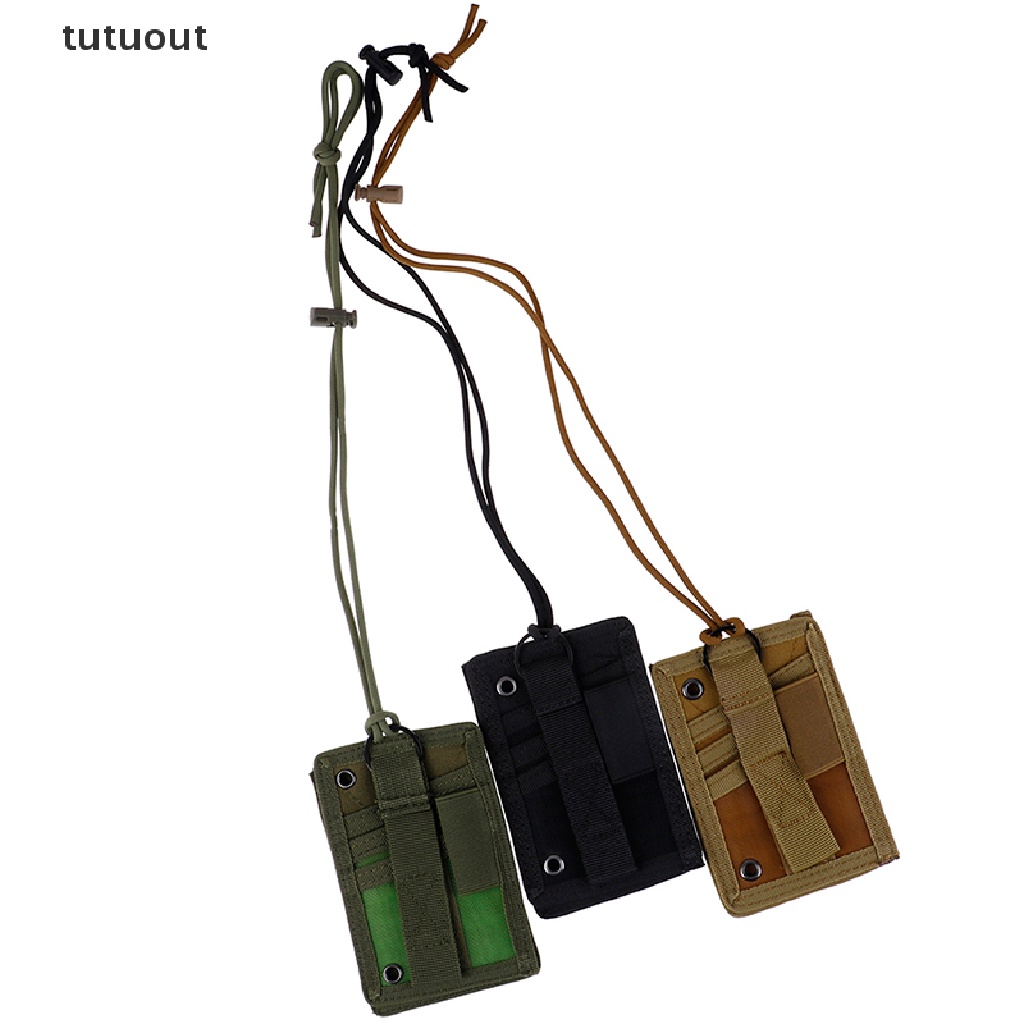 Túi vải dây rút đựng thẻ ID/ thẻ tín dụng đeo cổ tiện dụng