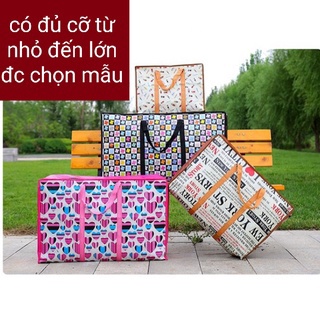 Túi đựng đồ , túi du lịch đựng chăn mền quần áo tiện lợi có đủ KT từ 30, 40, 50, 60, 70, 80 giá 15000₫