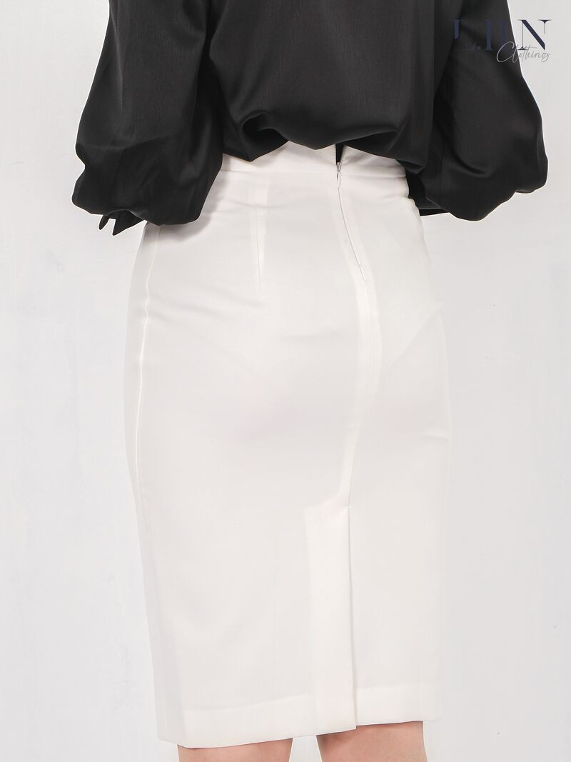 Chân váy nữ, juyp trắng bút chì LIIN CLOTHING đủ size, chân váy dài form công sở thời trang J4095 | BigBuy360 - bigbuy360.vn