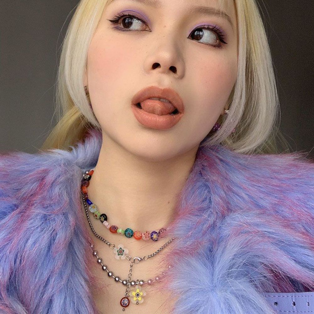 Set 3 vòng cổ choker đính hạt nhỏ thời trang Hàn Quốc cá tính cho nữ