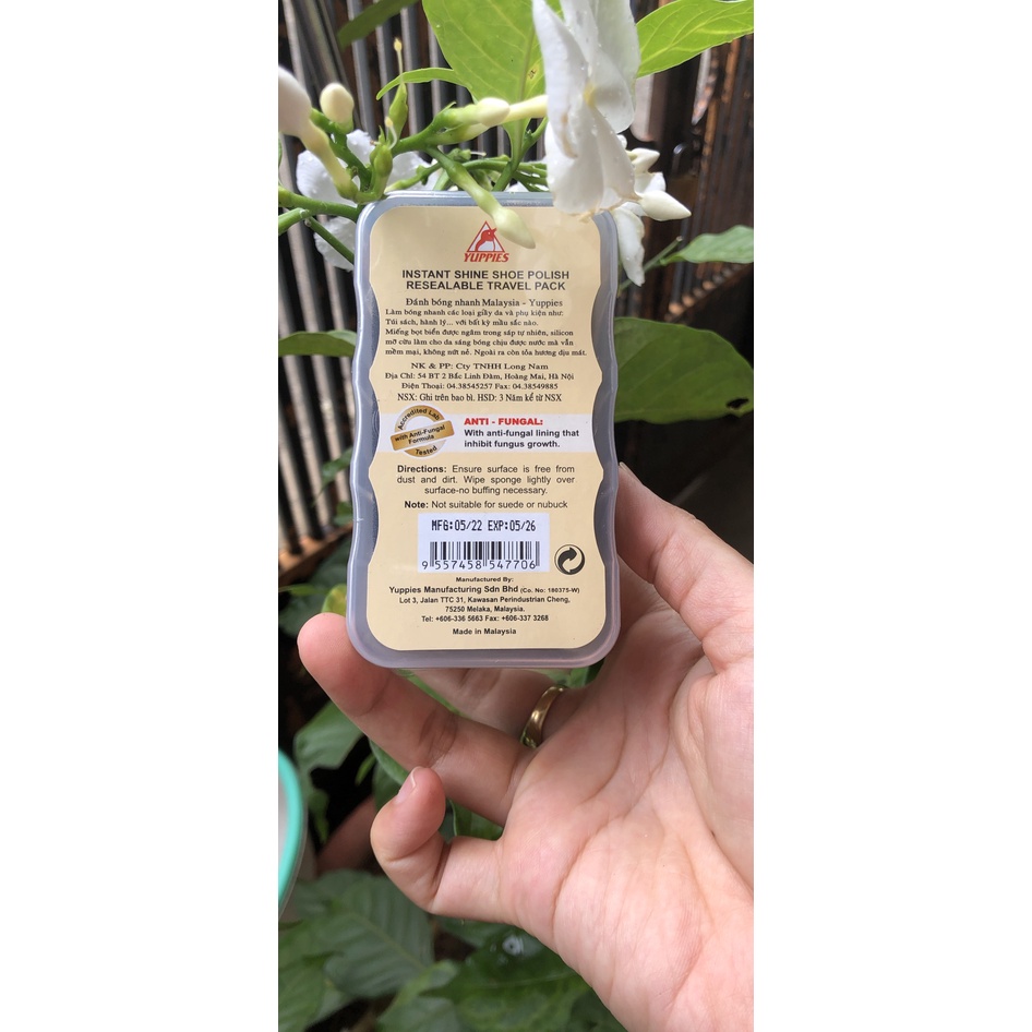 Đánh bóng nhanh đồ da đen Yuppies Instant Shine Shoe Polish