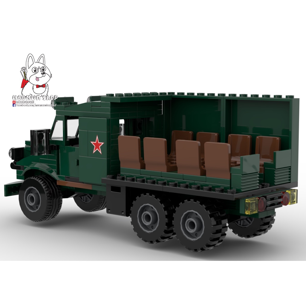 Hàng việt nam thiết kế - Mua lẻ rẻ hơn tại kuken_shop - No.000011.Xe tải chở lính.