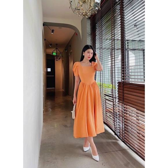 ĐẦM XOÈ TIỂU THƯ NƠ VAI TAY BỒNG ĐI TIỆC SANG TRỌNG XDGIMI ( Kèm ảnh thật)