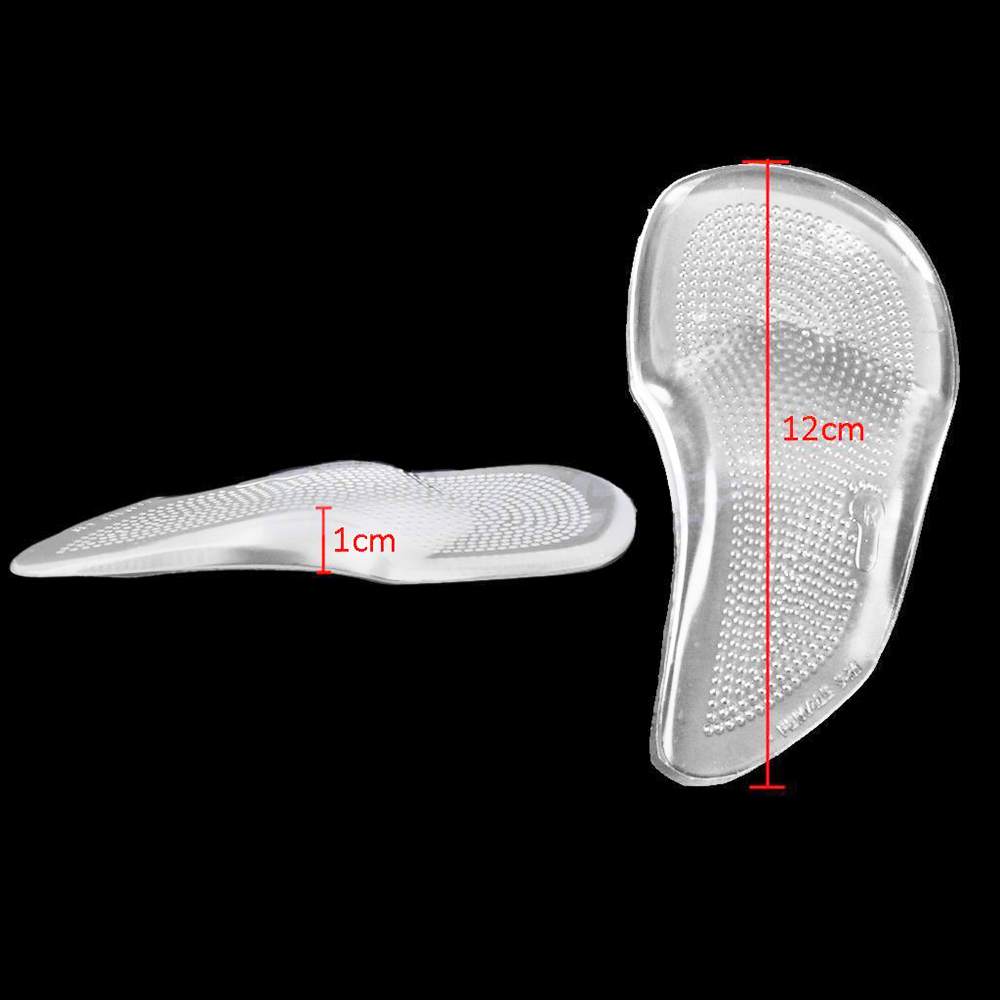 (Hàng Mới Về) 3 / 4 Đế Lót Giày Bằng Silicon Hỗ Trợ Chỉnh Hình Chân Tiện Dụng