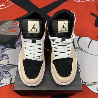 (Ảnh thật + video) Giày thể thao sneaker cao cổ vàng nhạt