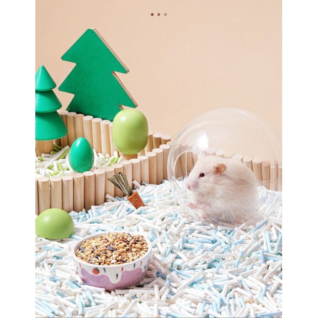 Giấy nén dạng thanh lót chuồng cho hamster và thú cưng nhỏ