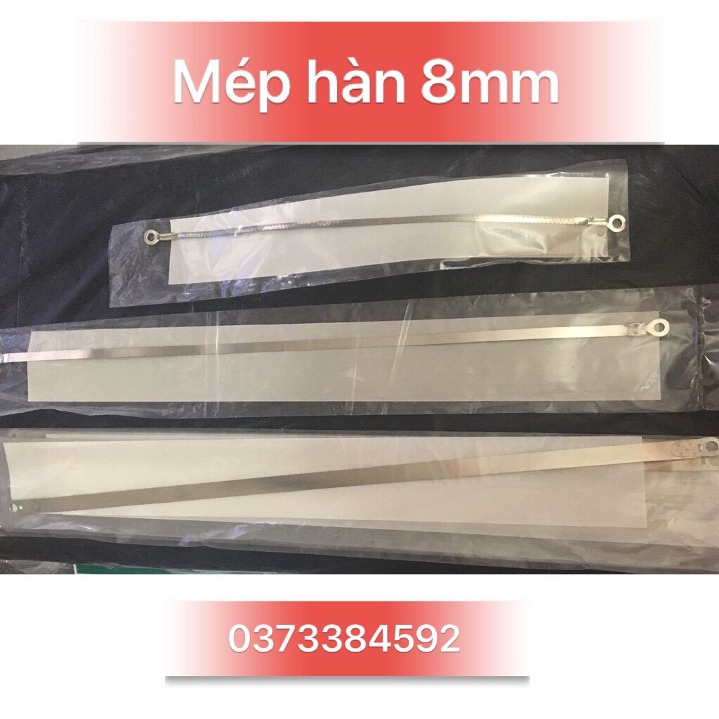 MÁY ÉP BAO BÌ BẰNG TAY VỎ SẮT 20CMX8MM,Máy ép nhấn tay,Máy ép bao bì - Máy dán miệng túi loại TỐT BỀN, đường hàn LỚN 8MM