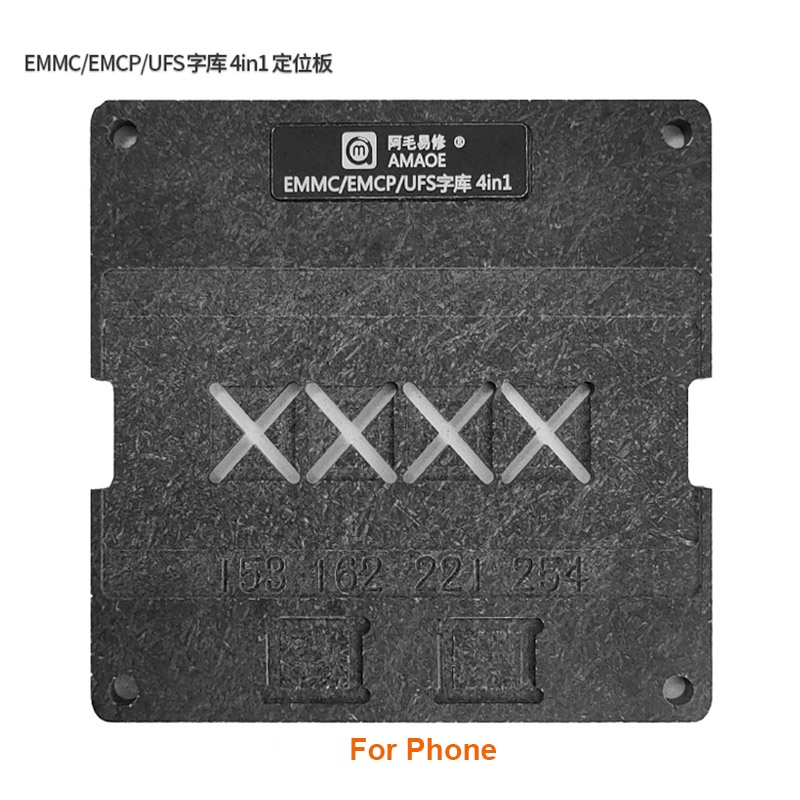 Bộ Khuôn In EMCP UFS 4 Trong 1 BGA153 162 169 186 221 254 Dùng Sửa Chữa TV