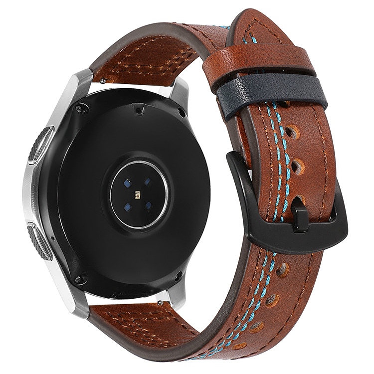 HUAWEI Dây Đeo Bằng Da 22mm Cho Đồng Hồ Samsung Galaxy Watch 3 46mm S3 Frontier Band Amazfit Pace / Gtr 47