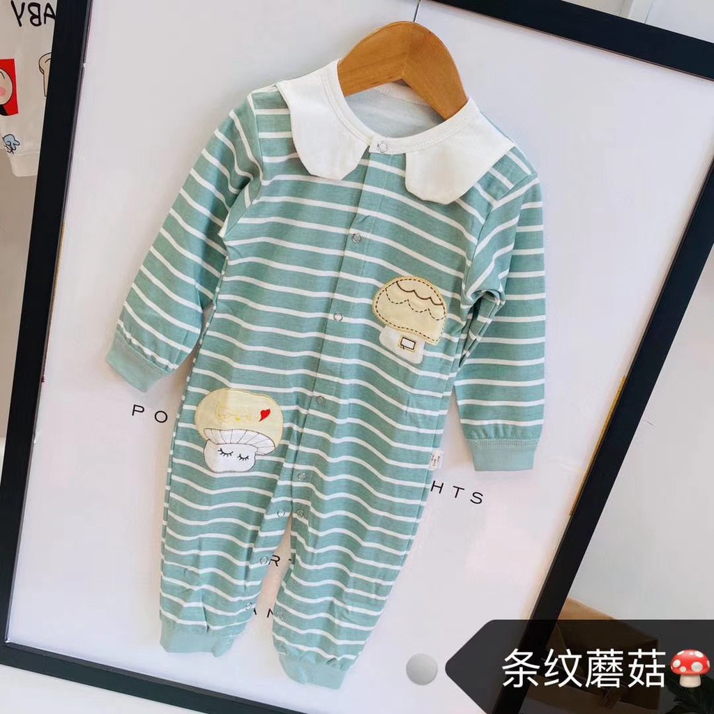 Body Dài Bấm Cúc Cho Bé, Body Dài Tay size 59-73(0-12M)