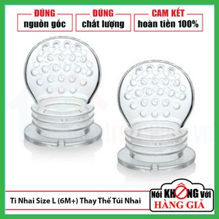 [Chính Hãng] Bộ 2 Ti Rời Silicone Size L Thay Thế Túi Nhai Chống Hóc Kidsme Cho Bé Từ 6 Tháng Tuổi - Ăn Dặm Chủ Động