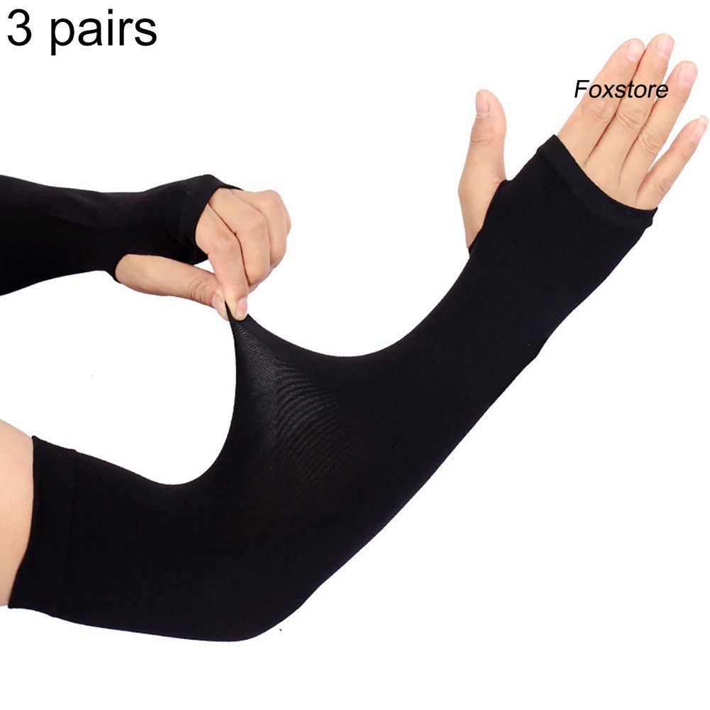 Set 3 Đôi Găng Tay Thể Thao Thoáng Khí Chống Tia Uv