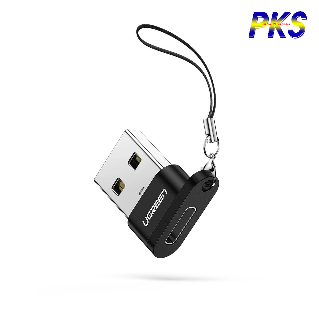 Đầu chuyển USB to USB TYPE C có dây treo tiện lợi Cao Cấp chính hãng Ugreen 50568