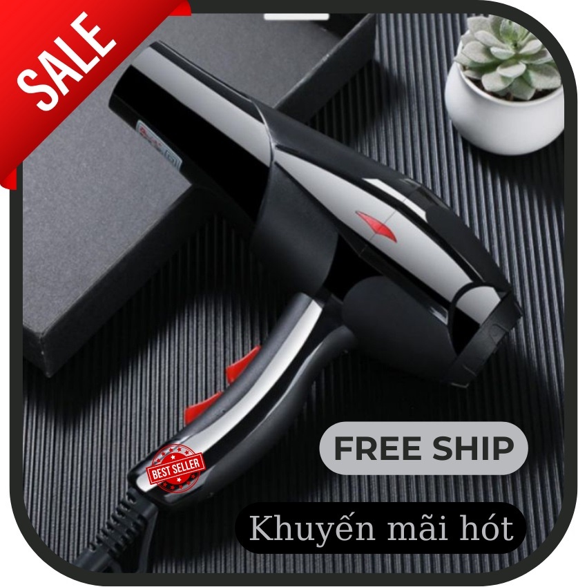 Máy sấy tóc tạo kiểu GODWELL chuẩn Salon 1600W 2 chiều nóng lạnh, Động cơ không chổi than êm ái-BH 12 Tháng MSP1D