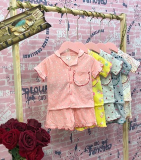 Bộ Pyjama cotton cho bé gái