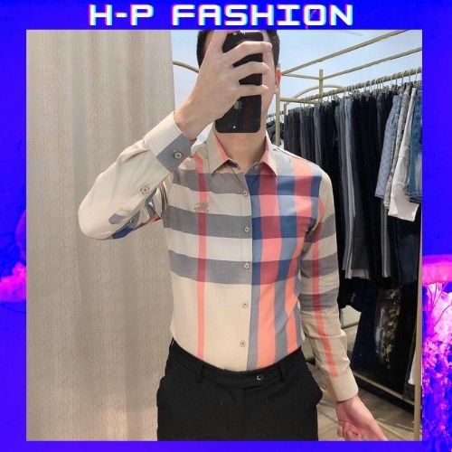 Áo Sơ Mi Nam Dài Tay 🔵 𝐅𝐑𝐄𝐄 𝐒𝐇𝐈𝐏 🔵 Sơ Mi Nam Vải Lụa Co Giãn Hàng Quảng Châu Thời Trang Hpfashion - Asmnhp07
