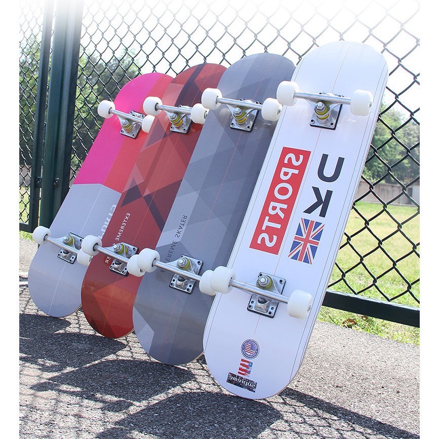 Ván trượt skateboard thể thao chất liệu gỗ phong ép cao cấp 7 lớp MẶT NHÁM