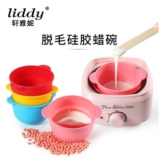 Set wax lông + chén sáp + que sáp tiện ích