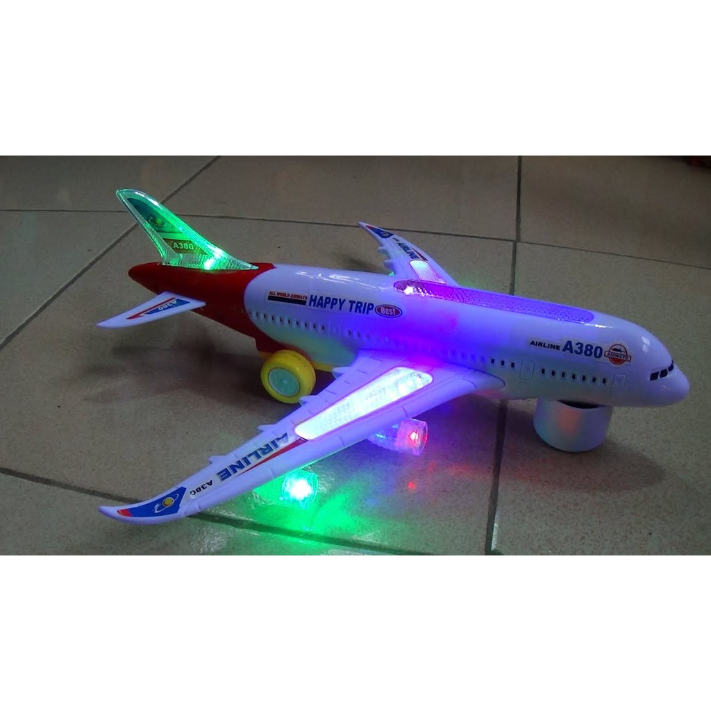 Đồ chơi máy bay chạy pin có nhạc và đèn