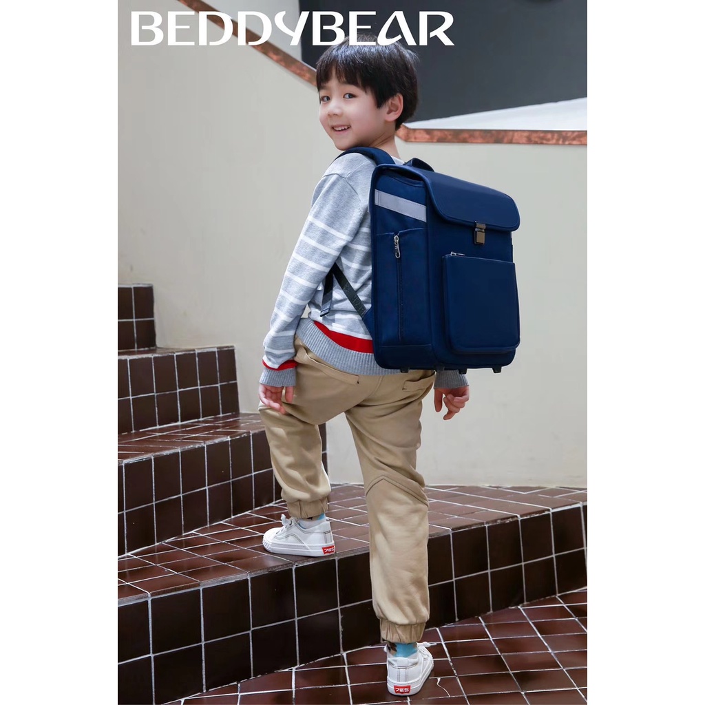 HOT Balo Beddybear Royal Xanh Dương dành cho Bé Cấp 1 từ 06 tuổi trở lên -GZ-XANHDUONG. Kích thước 29 x 37 x 17 cm