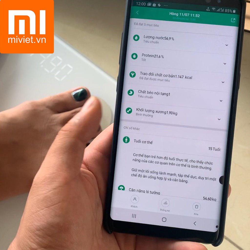 Cân điện tử thông minh Xiaomi Body Fat Scale 2 Universal kết nối Bluetooth- Hàng chính hãng bào hành 12 tháng