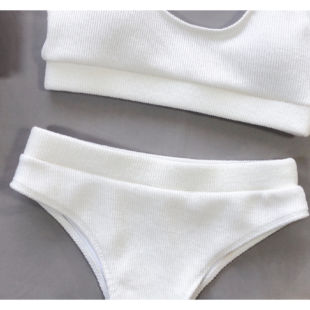 Bikini dệt kim lưng cao quyến rũ cho nữ | BigBuy360 - bigbuy360.vn