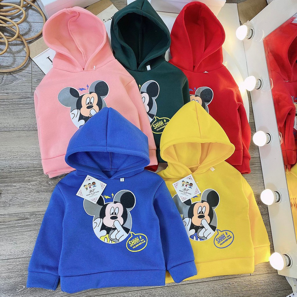 Áo nỉ bông mickey SHHH! cho bé