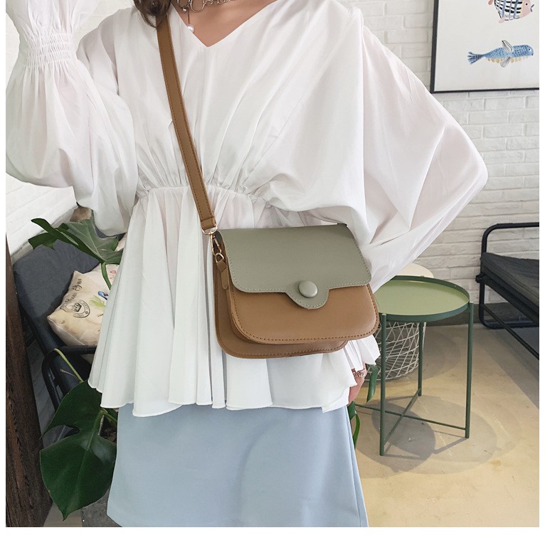 TÚI ĐEO CHÉO NỮ BẦU KHUY PHỐI MÀU TT 9 | BigBuy360 - bigbuy360.vn