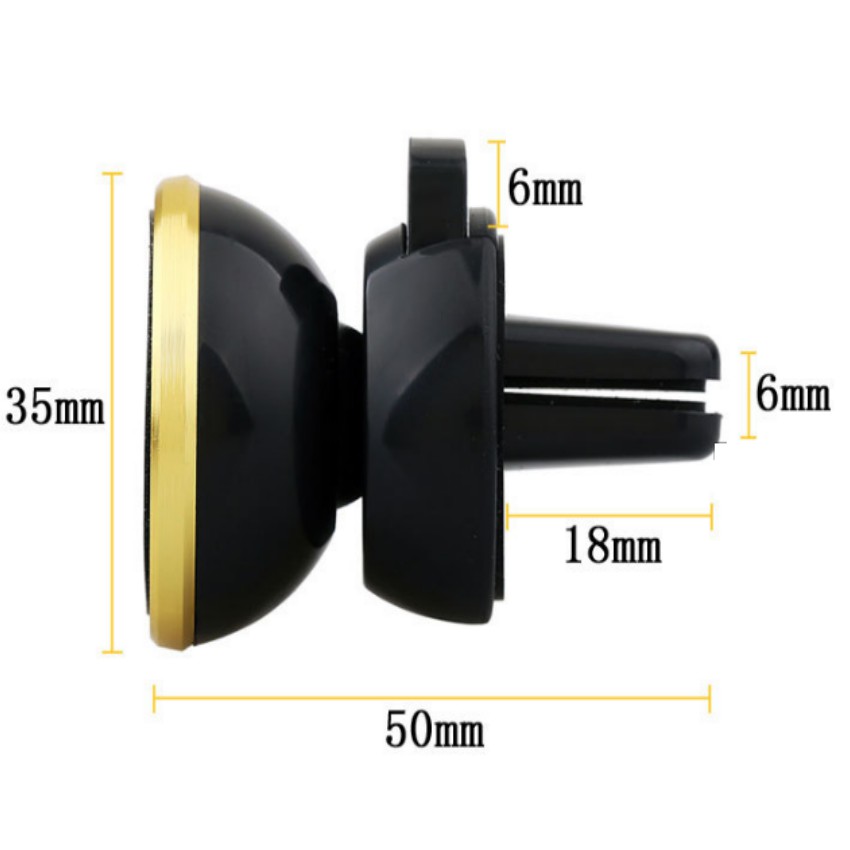 Giá Đỡ Điện Thoại Hít Nam Châm Trên ô tô 360 độ cửa gió 206232 [SKM] | BigBuy360 - bigbuy360.vn