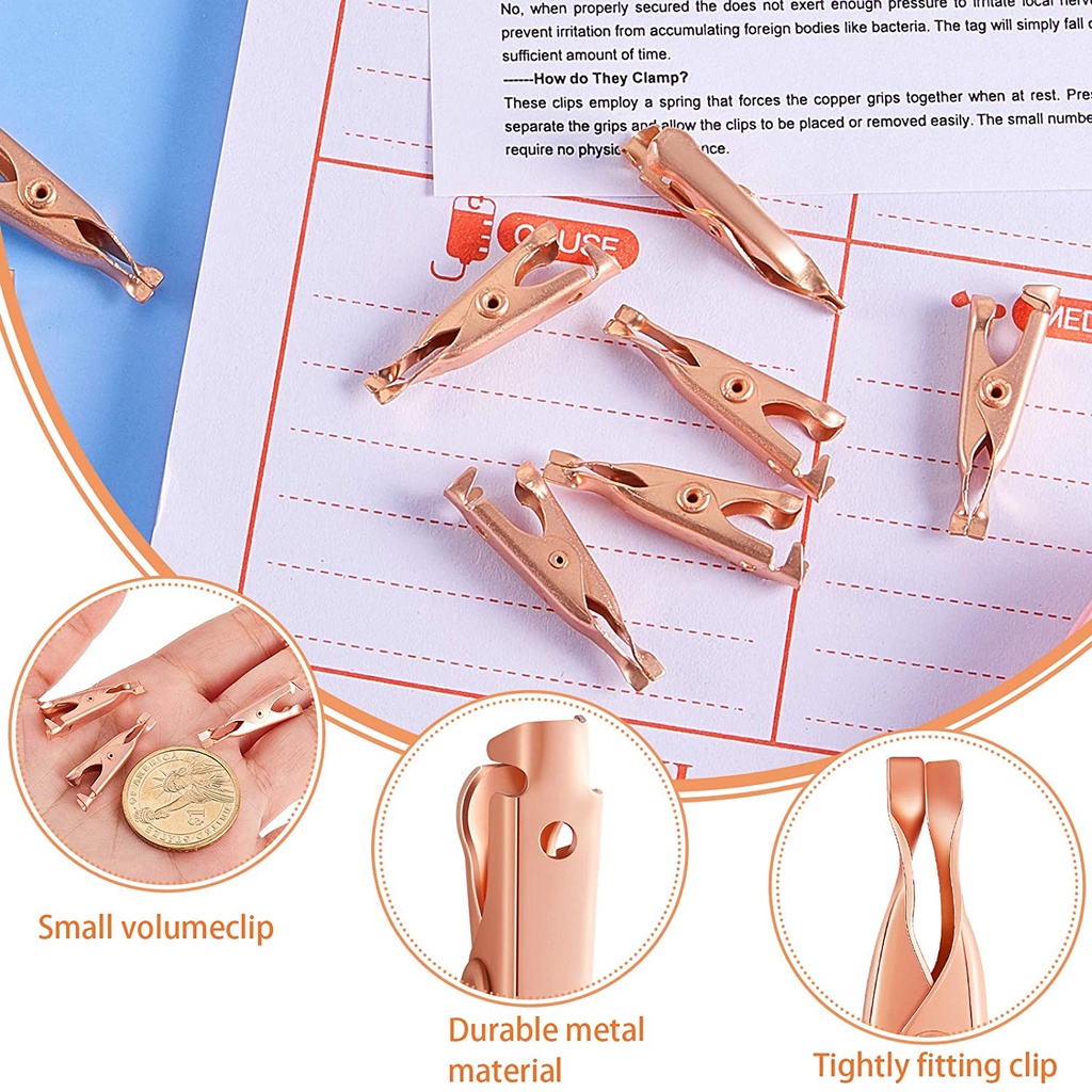 Bộ 2 Dụng Cụ Kẹp Loại Bỏ Thẻ Trên Da / Thẻ Xăm Nhỏ Bằng Đồng