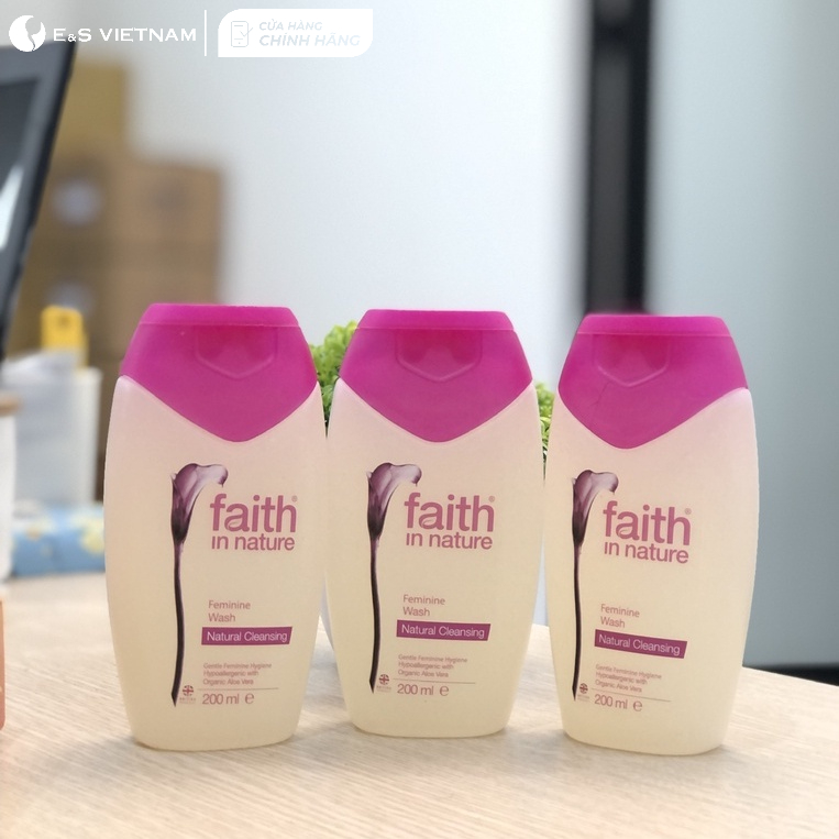 Dung Dịch Vệ Sinh Phụ Nữ Faith In Nature Tạo Môi Trường Axit tự nhiên cho Âm đạo