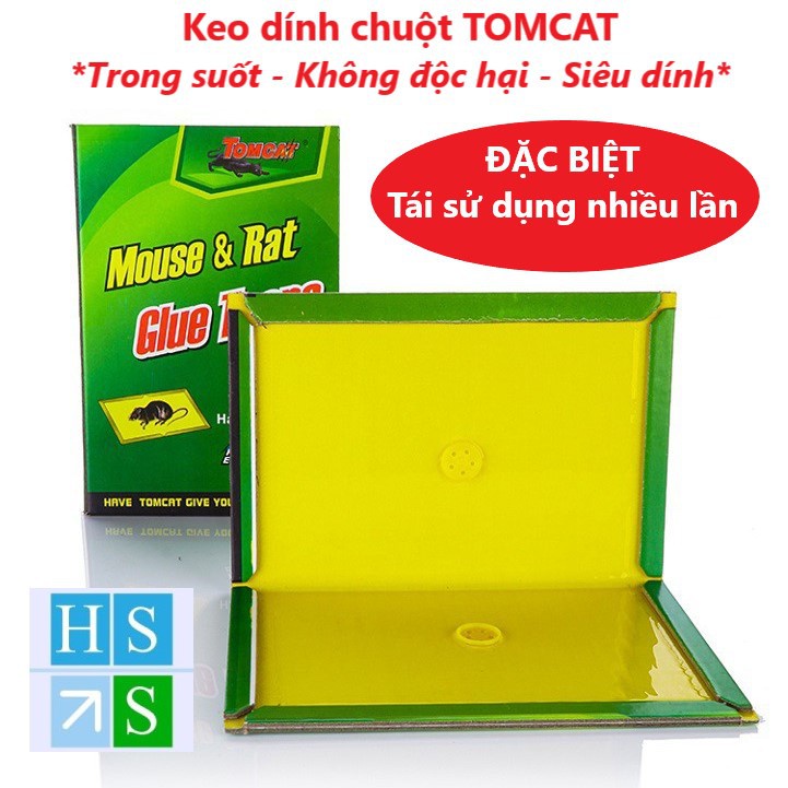 Keo dính chuột TOMCAT siêu dính bẫy chuột an toàn không độc hại tái sử dụng nhiều lần - HS Shop Thủ Đức