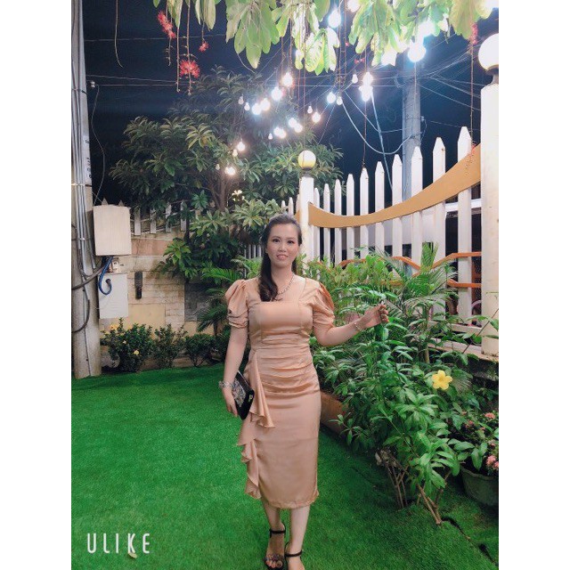 [ xả kho ] MiD Đầm lụa nữ body thiết kế V1211 Mie Design kèm ảnh thật