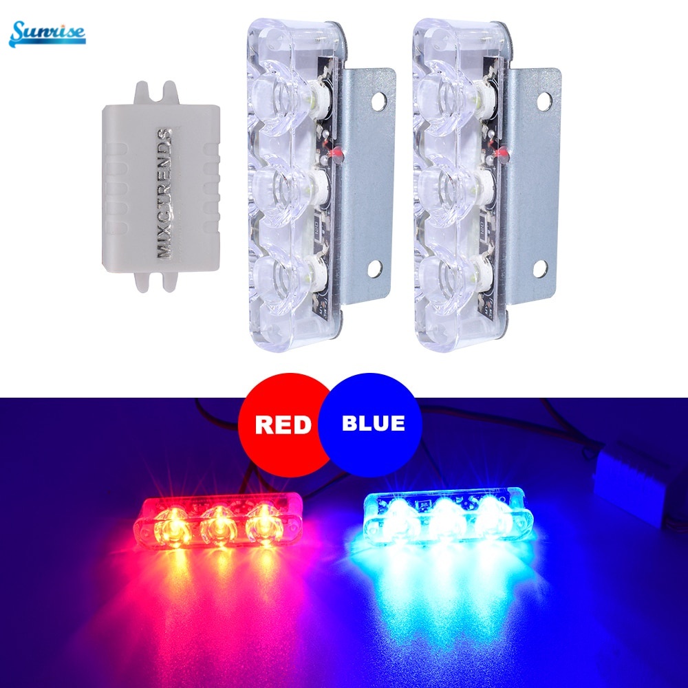 1 Đèn LED cảnh sát nhấp nháy cảnh sát cho xe hơi