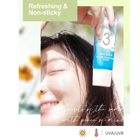 Kem chống nắng MKUP hương hoa cỏ mát lạnh -3 -50ml