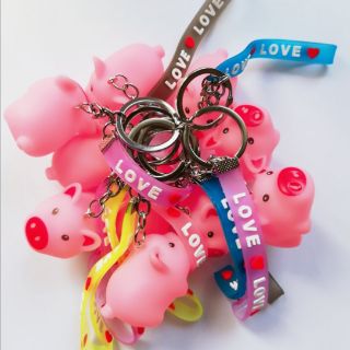 Móc khóa heo hồng cute