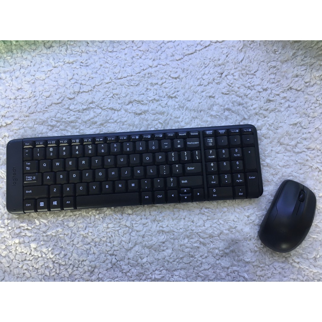 Bàn Phím Và Chuột Logitech MK220 Không Dây - Hàng chính hãng LOGITECH ( ÊM , BỀN , RẺ )