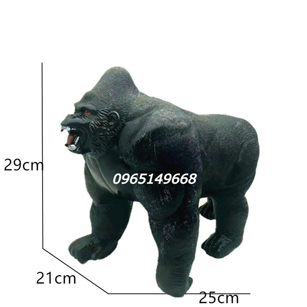 Mô Hình Đồ Chơi King Kong Và Gozilla bằng cao su mềm có tiếng kêu khủng long